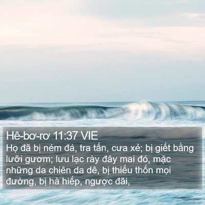Hê-bơ-rơ 11:37 VIE Bible Verse Image