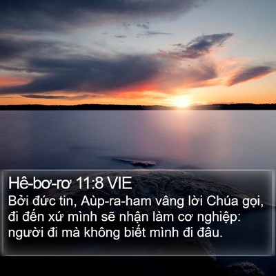 Hê-bơ-rơ 11:8 VIE Bible Verse Image