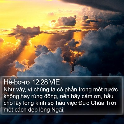 Hê-bơ-rơ 12:28 VIE Bible Verse Image