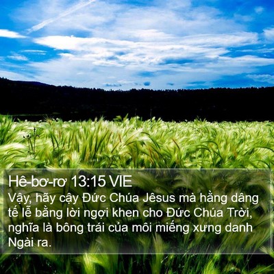 Hê-bơ-rơ 13:15 VIE Bible Verse Image