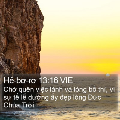 Hê-bơ-rơ 13:16 VIE Bible Verse Image