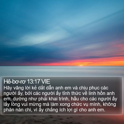 Hê-bơ-rơ 13:17 VIE Bible Verse Image