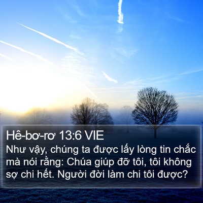 Hê-bơ-rơ 13:6 VIE Bible Verse Image