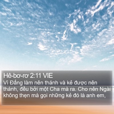 Hê-bơ-rơ 2:11 VIE Bible Verse Image