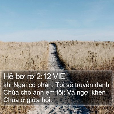 Hê-bơ-rơ 2:12 VIE Bible Verse Image