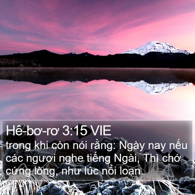 Hê-bơ-rơ 3:15 VIE Bible Verse Image