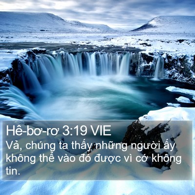 Hê-bơ-rơ 3:19 VIE Bible Verse Image