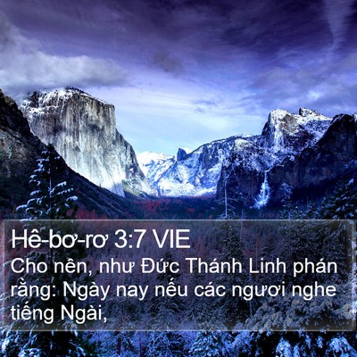 Hê-bơ-rơ 3:7 VIE Bible Verse Image