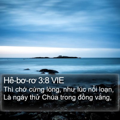 Hê-bơ-rơ 3:8 VIE Bible Verse Image