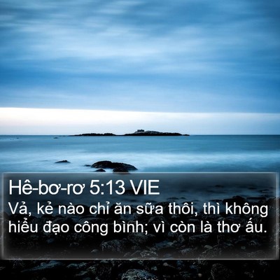 Hê-bơ-rơ 5:13 VIE Bible Verse Image