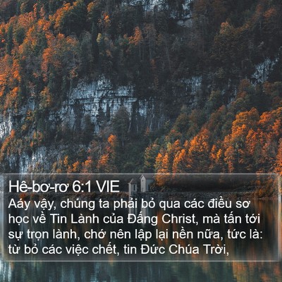 Hê-bơ-rơ 6:1 VIE Bible Verse Image