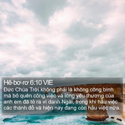 Hê-bơ-rơ 6:10 VIE Bible Verse Image