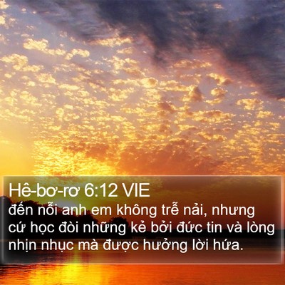 Hê-bơ-rơ 6:12 VIE Bible Verse Image