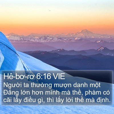 Hê-bơ-rơ 6:16 VIE Bible Verse Image