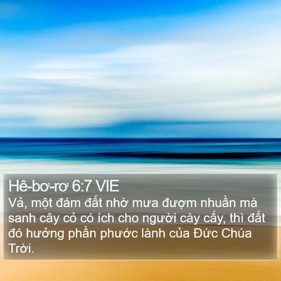 Hê-bơ-rơ 6:7 VIE Bible Verse Image