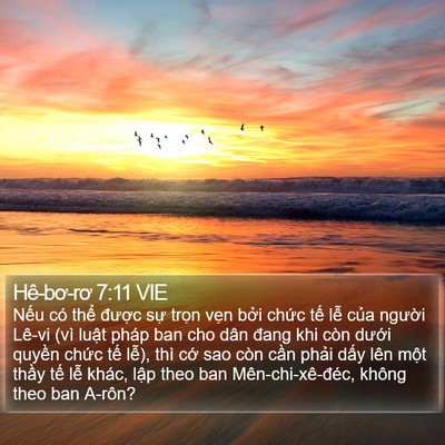 Hê-bơ-rơ 7:11 VIE Bible Verse Image