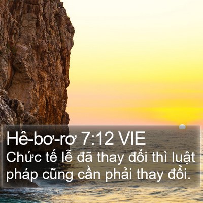 Hê-bơ-rơ 7:12 VIE Bible Verse Image