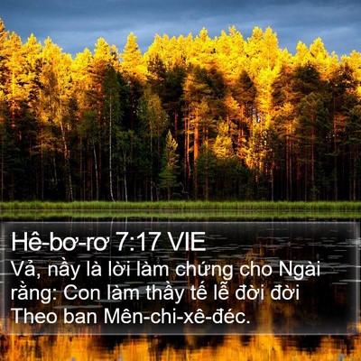 Hê-bơ-rơ 7:17 VIE Bible Verse Image