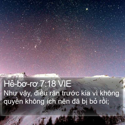 Hê-bơ-rơ 7:18 VIE Bible Verse Image