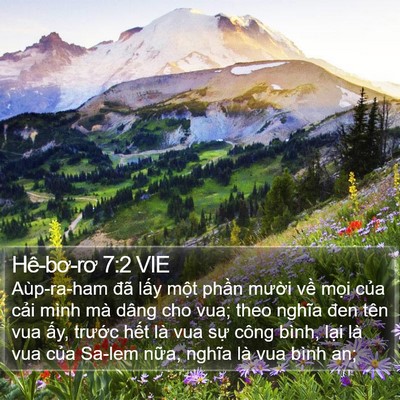 Hê-bơ-rơ 7:2 VIE Bible Verse Image