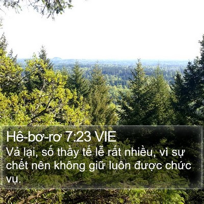 Hê-bơ-rơ 7:23 VIE Bible Verse Image