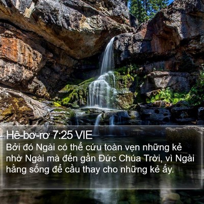 Hê-bơ-rơ 7:25 VIE Bible Verse Image