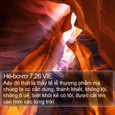 Hê-bơ-rơ 7:26 VIE Bible Verse Image