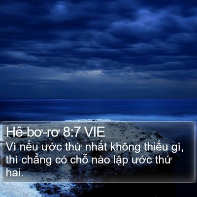 Hê-bơ-rơ 8:7 VIE Bible Verse Image