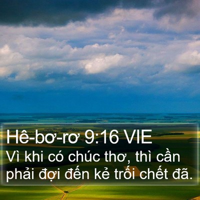 Hê-bơ-rơ 9:16 VIE Bible Verse Image