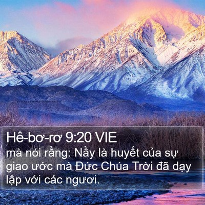 Hê-bơ-rơ 9:20 VIE Bible Verse Image