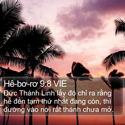 Hê-bơ-rơ 9:8 VIE Bible Verse Image