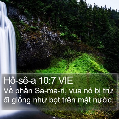 Hô-sê-a 10:7 VIE Bible Verse Image