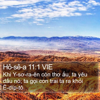 Hô-sê-a 11:1 VIE Bible Verse Image