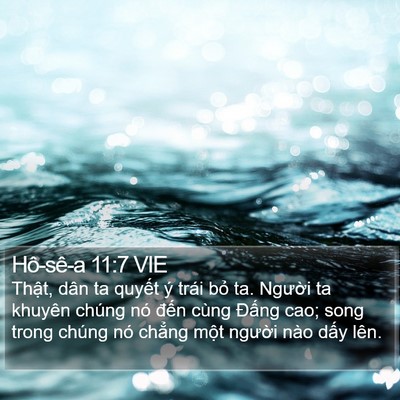 Hô-sê-a 11:7 VIE Bible Verse Image