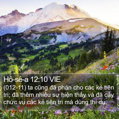 Hô-sê-a 12:10 VIE Bible Verse Image
