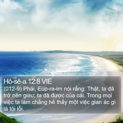 Hô-sê-a 12:8 VIE Bible Verse Image