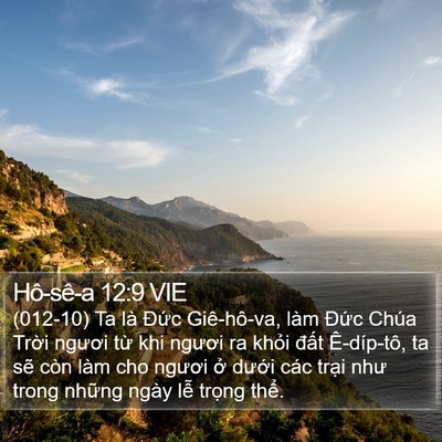 Hô-sê-a 12:9 VIE Bible Verse Image