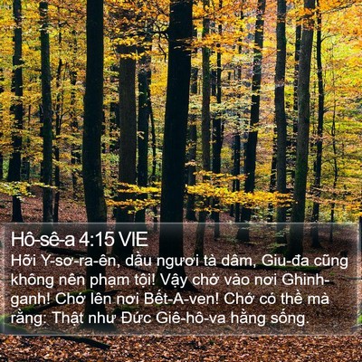 Hô-sê-a 4:15 VIE Bible Verse Image