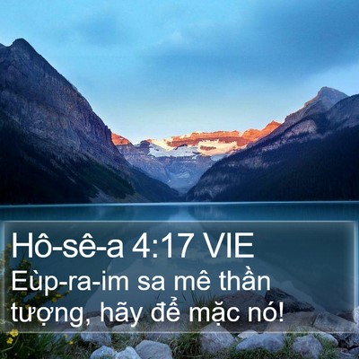 Hô-sê-a 4:17 VIE Bible Verse Image