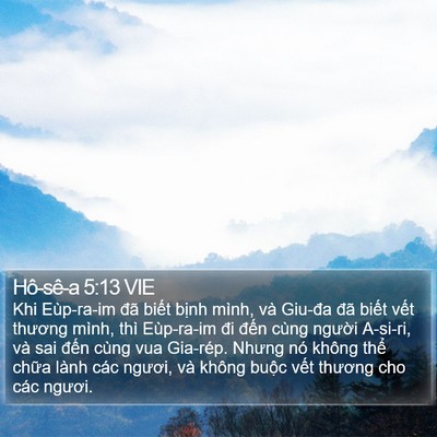 Hô-sê-a 5:13 VIE Bible Verse Image