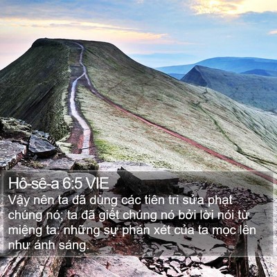 Hô-sê-a 6:5 VIE Bible Verse Image