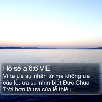 Hô-sê-a 6:6 VIE Bible Verse Image