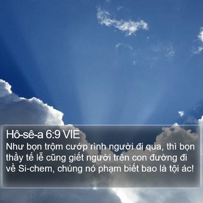 Hô-sê-a 6:9 VIE Bible Verse Image