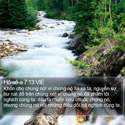 Hô-sê-a 7:13 VIE Bible Verse Image