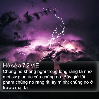 Hô-sê-a 7:2 VIE Bible Verse Image
