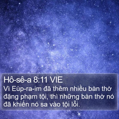 Hô-sê-a 8:11 VIE Bible Verse Image