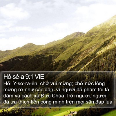 Hô-sê-a 9:1 VIE Bible Verse Image
