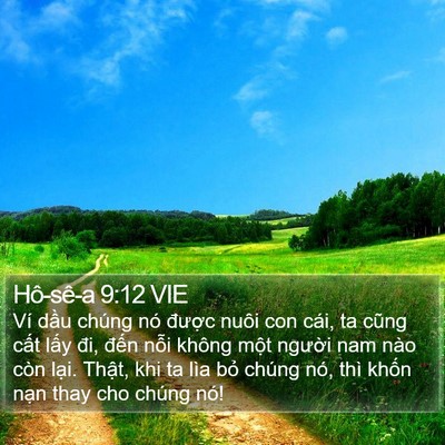 Hô-sê-a 9:12 VIE Bible Verse Image