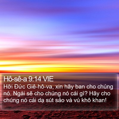 Hô-sê-a 9:14 VIE Bible Verse Image
