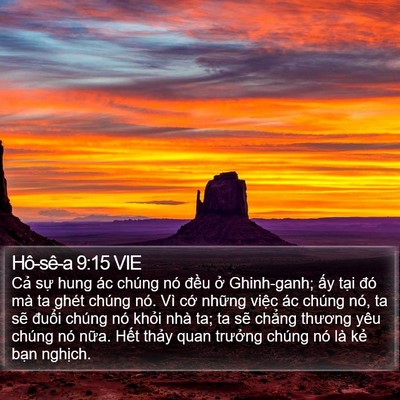 Hô-sê-a 9:15 VIE Bible Verse Image